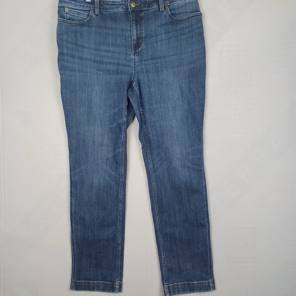 Duluth Trading Co Jeans Womens Size 16R 6 pocket w/Pokey Things Pocket in back